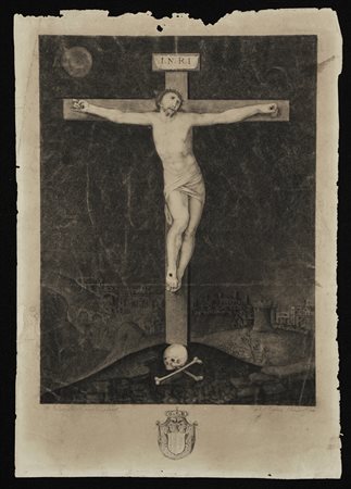 RAFFAELLO MEPINA (?). INIZI DEL XX SECOLO Cristo crocifisso (da "Michelangelo...
