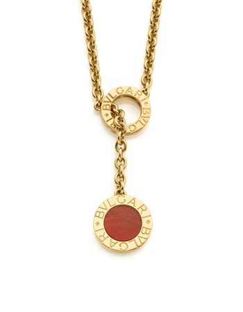 BULGARI
Catena in oro giallo con pendente Bulgari Bulgari di cm 4,4 circa con l