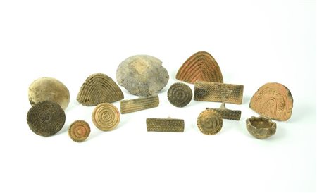 LOTTO DI STAMPI DATAZIONE: XVIII-XIX sec. MATERIA E TECNICA: argilla bruna e...