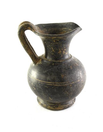 OINOCHOE IN BUCCHERO Tipo Rasmussen 1979, 7g DATAZIONE: fine VII sec. a. C....