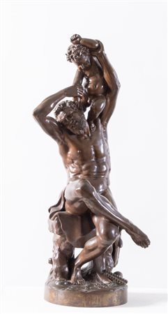 JEAN JOSEPH PERRAUD (1819 - 1876) "Enfant de Bacchus", 1859. Scultura in...