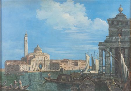 Maestro del XX secolo. "Venezia". Olio su tela. Cm 50x70.