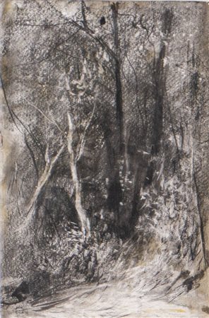 ALESSANDRO GUARDASSONI (Bologna 1819 - 1888) "I giardini Margherita". Olio...