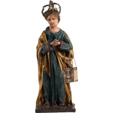 MANIFATTURA SICILIANA DEL XVIII SECOLO, Figura religiosa