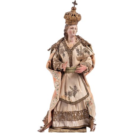 MANIFATTURA SICILIANA DEL XVIII secolo, Madonna con corona