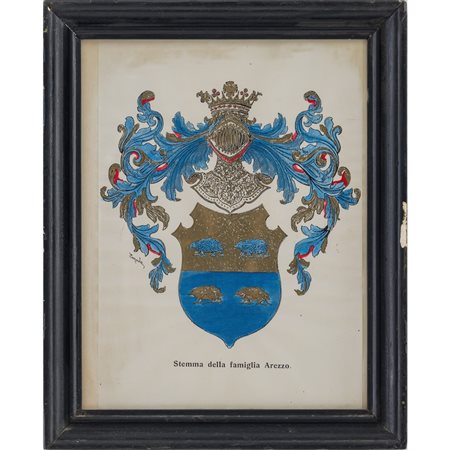 DUE STAMPE ACQUARELLATE