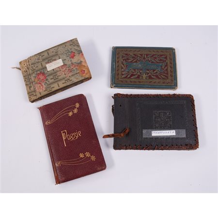 QUATTRO ALBUM DI CUI DUE FOTOGRAFICI E DUE DI POESIE