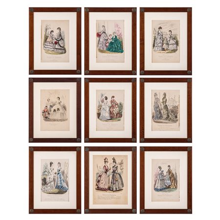 9 STAMPE colorate “Journal des Demoiselles“