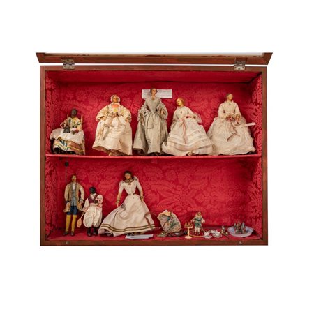 BAMBOLE ANTICHE, AUTOMA, BORSELLINI EPOCA XVII - XVIII - XIX SEC.