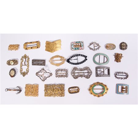 VENTICINQUE PAIA DI FIBBIE DEL XIX E XX SECOLO