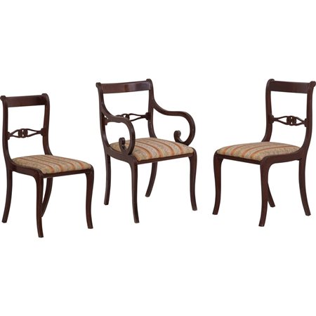 POLTRONA CON DUE SEDIE stile Impero