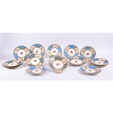 TREDICI piatti Luigi Filippo