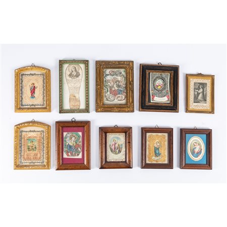 DIECI QUADRETTI CON IMMAGINI SACRE