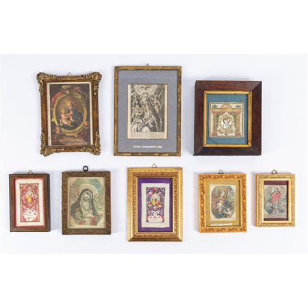 OTTO QUADRETTI CON IMMAGINI SACRE