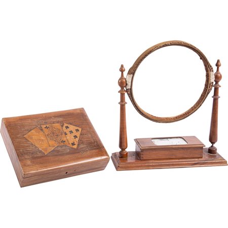 TELAIO per ricamo e SCATOLA porta carte da gioco