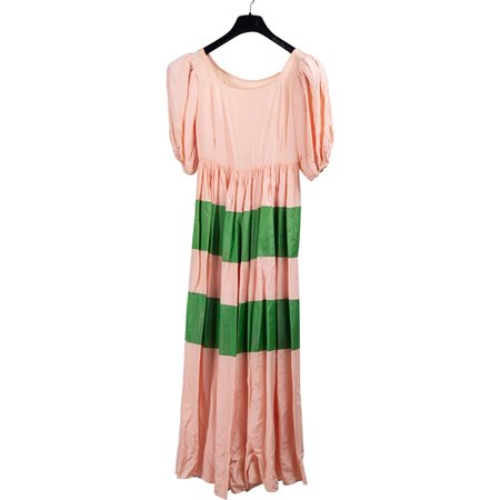 ABITO FEMMINILE DA BALLO E COPRISPALLE IN CIGNO EPOCA 1930