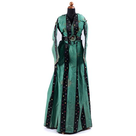 ABITO FEMMINILE DA SERA IN QUATTRO PEZZI EPOCA 1875