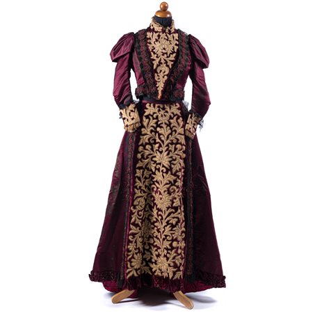 ABITO DA MATTINA IN RASO EPOCA 1880