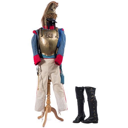 UNIFORME MILITARE UFFICIALE REGIMENTO DRAGONI EPOCA 1806-1815