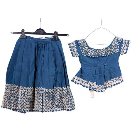 DUE ABITI BIMBA EPOCA XIX SECOLO