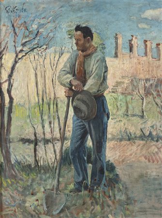 DIPINTO CONTADINO DI PAULO GHIGLIA