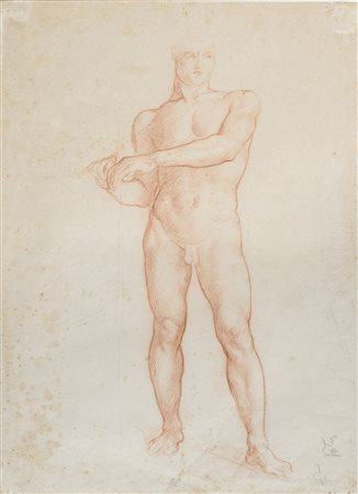 SANGUIGNA NUDO VIRILE DI ADOLFO DE CAROLIS, 1907 ca.