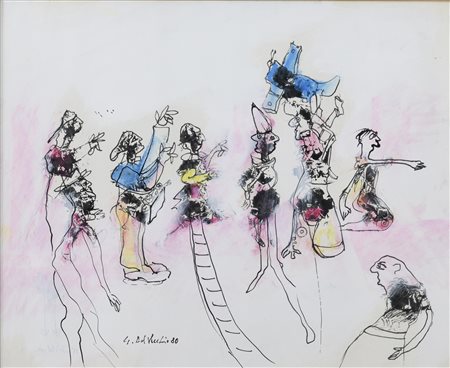 TECNICA MISTA DI CRESCENZO DEL VECCHIO BERLINGERI, 1980