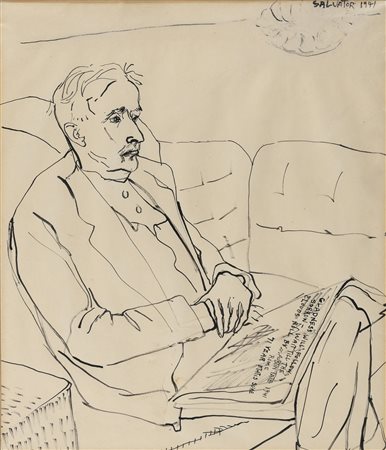 DISEGNO A CHINA DI SALVATORE SCARPITTA, 1941