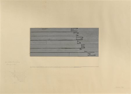 PROGETTO PER SCULTURA DI GIUSEPPE UNCINI, 1961