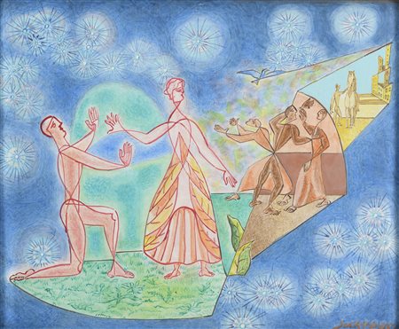 DIPINTO DI LÉOPOLD SURVAGE, 1954