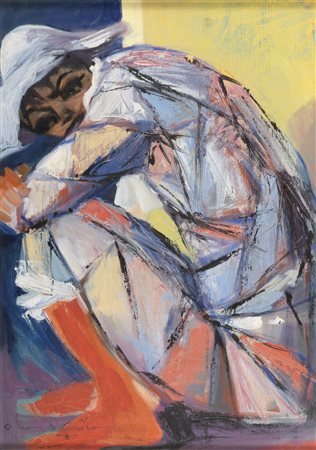 DIPINTO ARLECCHINO DI OSCAR D'AMICO