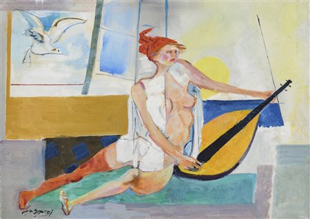 DIPINTO SILENZI ARMONICI DI NINO GASPARRI, 1985