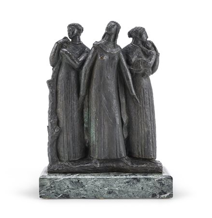 BRONZO TRE DONNE ATTO. GIANDOMENICO DE MARCHIS