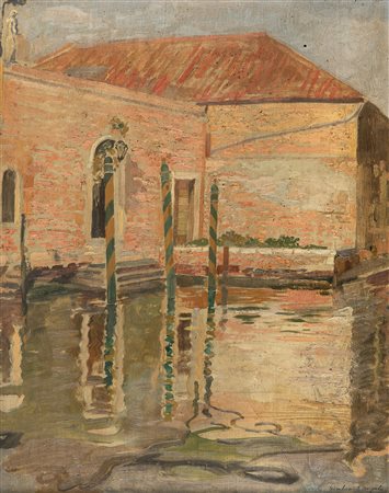 DIPINTO VENEZIA DI GIULIO D'ANGELO