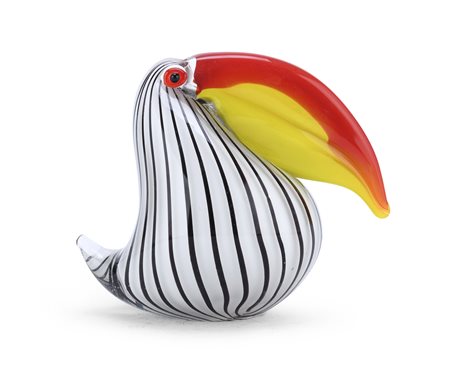 SCULTURA DI TUCANO, MURANO ANNI '70