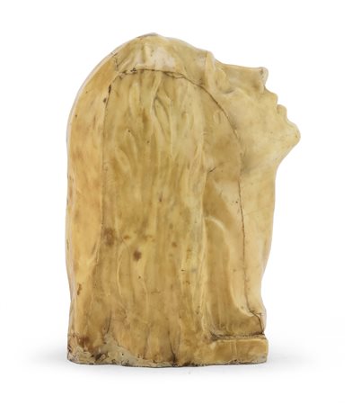 TESTA DI DONNA IN GESSO E CERA