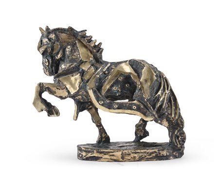 BRONZO CAVALLO DI ARMANDO RIVA