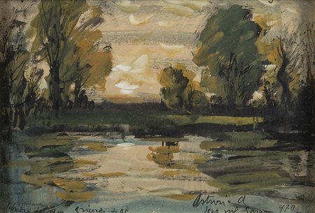 TECNICA MISTA VEDUTA DEL SARNO DI ANTONIO ASTURI, 1970