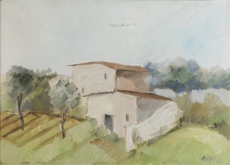 DIPINTO PAESAGGIO DI ENZO CANGI