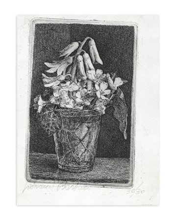 GIOVANNI BARBISAN (1914-1988) - Vaso di fiori
