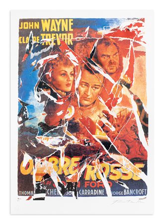 MIMMO ROTELLA (1918-2006) - Ombre Rosse