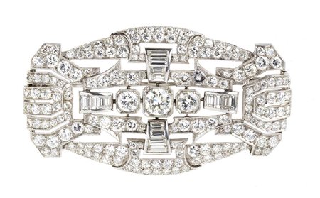 Spilla in platino e diamanti - anni '30 