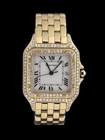 CARTIER Panthère: orologio polso lady in oro e diamanti, ref. 883969