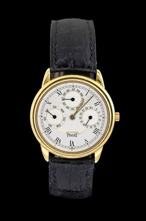 PIAGET: Triple Date automatico in oro, ref 15959, anni '90