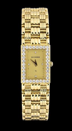  BUCHERER: orologio da polso lady in oro e diamanti