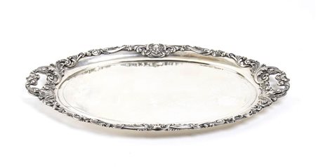 Vassoio continentale in argento - XIX secolo