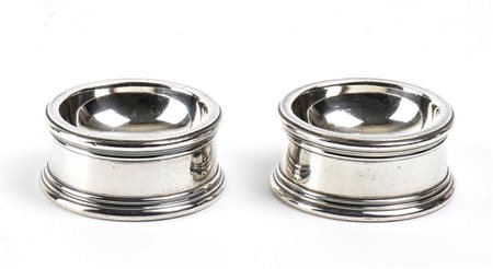 Coppia di saliere italiane in argento -  BULGARI, 1967