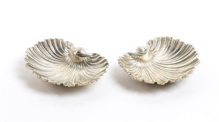 Coppia di conchiglie italiani in argento - Milano, argentiere GIANMARIA BUCCELLATI