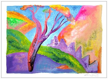 LUCA ALINARI Firenze 1943 Senza titolo Olio su tela tesa su tavola 25 x 34,8....