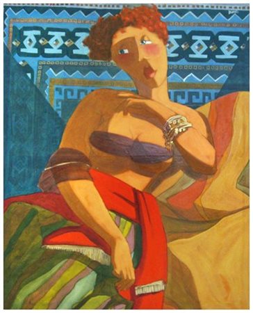 LUCIO DIODATI Popoli 1955 La principessa Shahrazad 2007 Olio su tela 120 x...